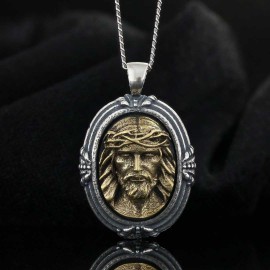 Silver Jesus Pendant