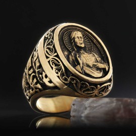 Crown of Light Jesus Ring