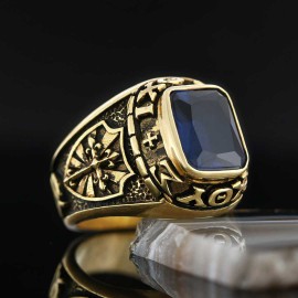 Stone Christian Jesus Ring