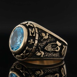 Stone With Christian Ring