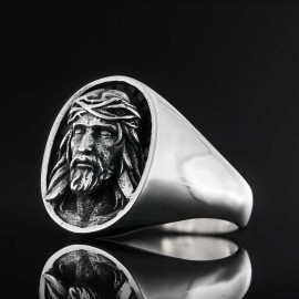 Jesus Engraved Ring