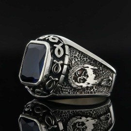 Jesus Blue Stone Ring