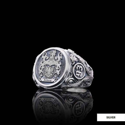 Family Coat of Arms Ring, Special Design Family Ring