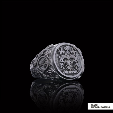 Family Coat of Arms Ring, Special Design Family Ring