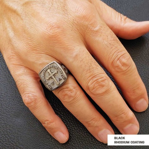 Crafted for the Devoted Rosae Crucis Ring, Personalized Rosae Crucis Ring