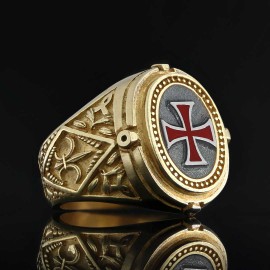 Red Cross Christian Ring