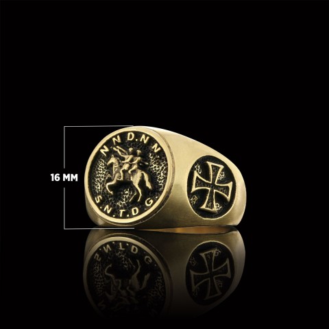 Cross Masonic Ring, Round Master Mason Ring, Custom Masonic Ring