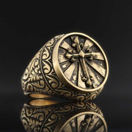 Silver Cross Ring