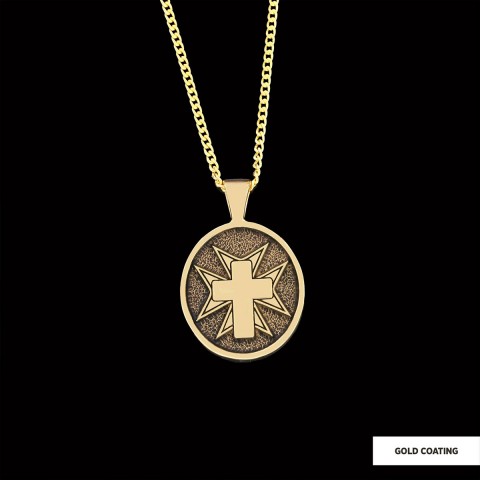 Crucifix Silver Necklace, Gold Plated Silver Christian Cross Pendants, Silver Oval Crucifix Necklace