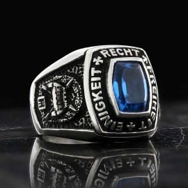 Custom Design Einigkeit Recht Freiheit Germany Ring