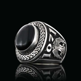 Custom Design Ottoman Style Coat of Arms Signet Ring