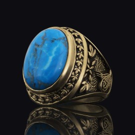 Custom Design Ottoman Tughra - State Coat of Arms Ring