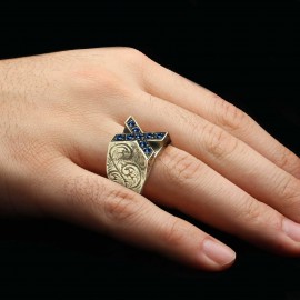 Custom Design Silver Celtic Letter X Ring
