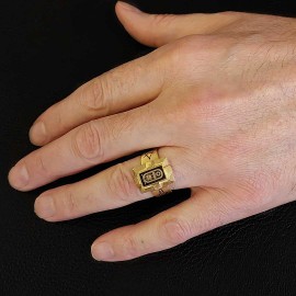 Custom Design Silver Men Masonic Ring
