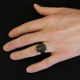 Custom Design Silver Men Masonic Ring