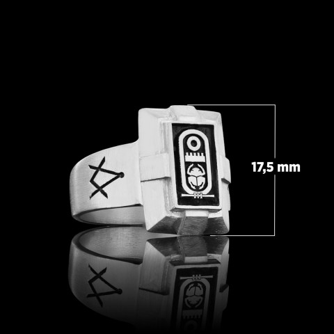 Custom Design Silver Men Masonic Ring