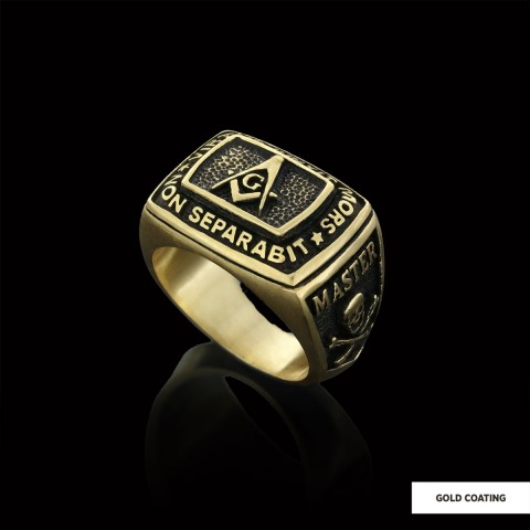 Custom Mason Compass Ring, Master Mason Ring, Elegant Masonic Ring