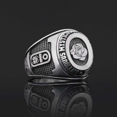 Custom Rosae Crucis Ring, Amorc Jewelry, Spiritual Emblem of the AMORC Ring