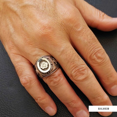 Custom Rosae Crucis Ring, Amorc Jewelry, Spiritual Emblem of the AMORC Ring