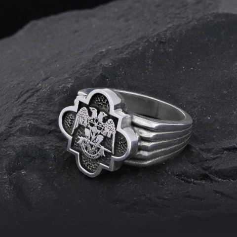 Custom Rousea Crucis Order Ring, Spiritual Symbol of Ancient Ring, Rosicrucian Cross Ring Amorc Ring