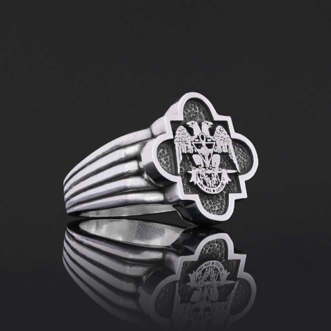 Custom Rousea Crucis Order Ring, Spiritual Symbol of Ancient Ring, Rosicrucian Cross Ring Amorc Ring