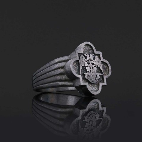 Custom Rousea Crucis Order Ring, Spiritual Symbol of Ancient Ring, Rosicrucian Cross Ring Amorc Ring