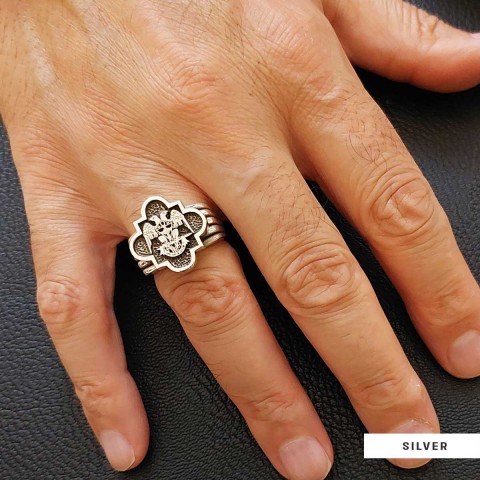 Custom Rousea Crucis Order Ring, Spiritual Symbol of Ancient Ring, Rosicrucian Cross Ring Amorc Ring