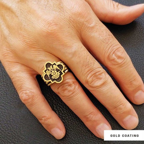 Custom Rousea Crucis Order Ring, Spiritual Symbol of Ancient Ring, Rosicrucian Cross Ring Amorc Ring
