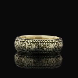 Customizable Braided Band Wheat Woven Wire Twisted Silver Wedding Ring