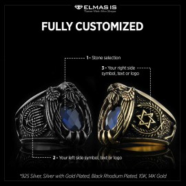 Eagle Jewish Ring