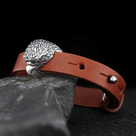 Eagle Leather Bracelet
