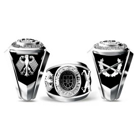 Einigkeit Recht Freiheit Germany 925 Sterling Silver Ring