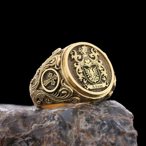 Family Coat of Arms Ring, Special Design Family Ring