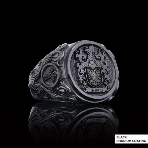 Family Coat of Arms Ring, Special Design Family Ring