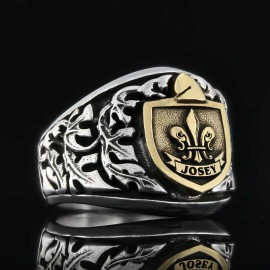 Unique Family Crest Ring, Signature Family Crest Ring