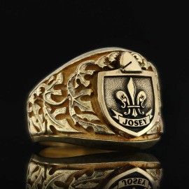 Unique Family Crest Ring, Signature Family Crest Ring