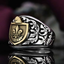 Unique Family Crest Ring, Signature Family Crest Ring