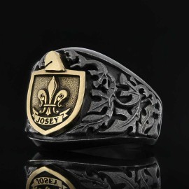 Unique Family Crest Ring, Signature Family Crest Ring