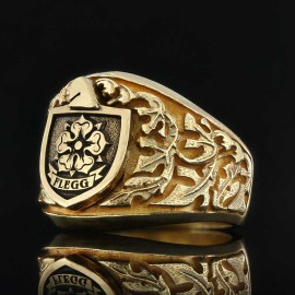 Celtic Design Family Ring, Heritage Family Crest Ring