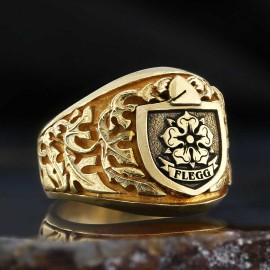 Celtic Design Family Ring, Heritage Family Crest Ring