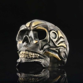 Sterling Silver Filigree Skull Ring