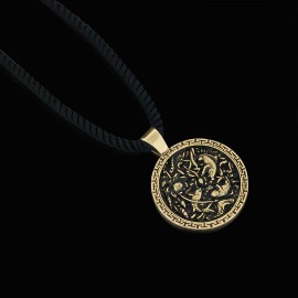 Fish And Lotus Pendant