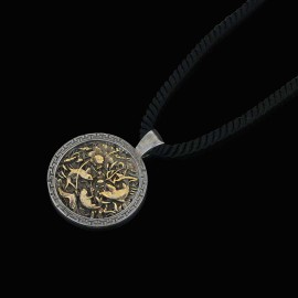 Fish And Lotus Pendant