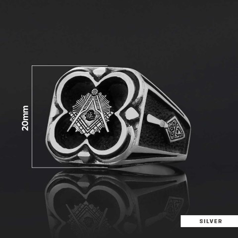Freemason Special Design Sterling Silver Masonic Ring
