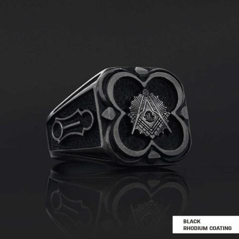 Freemason Special Design Sterling Silver Masonic Ring