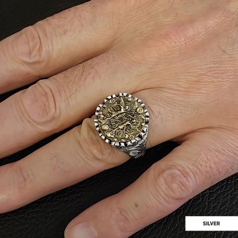 Gemini Sign Ring, 925 Sterling Silver Gemini Sign Ring Gemini Sign Ring, 925 Sterling Silver Gemini Sign Ring