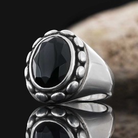Special Design Gemstone Men Ring
