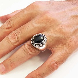 Special Design Gemstone Men Ring