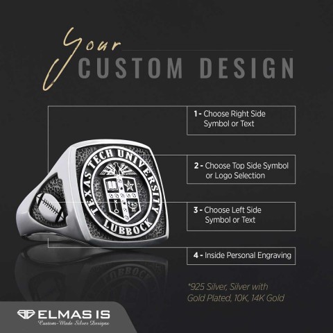 Georgia Southern University Ring, Oxford University Ring, High School Ring, Graduation Ring