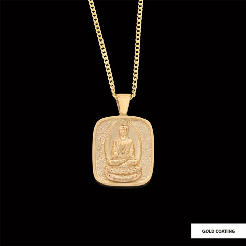 Goddess of Mercy Pendant, Buddha Necklace, Buddha Silver Necklace, Buddhist Gift, Religious Necklace